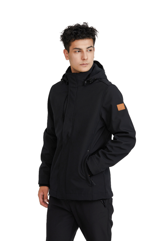 Mens Classic Softshell with Removable Hood (Athletic Fit)