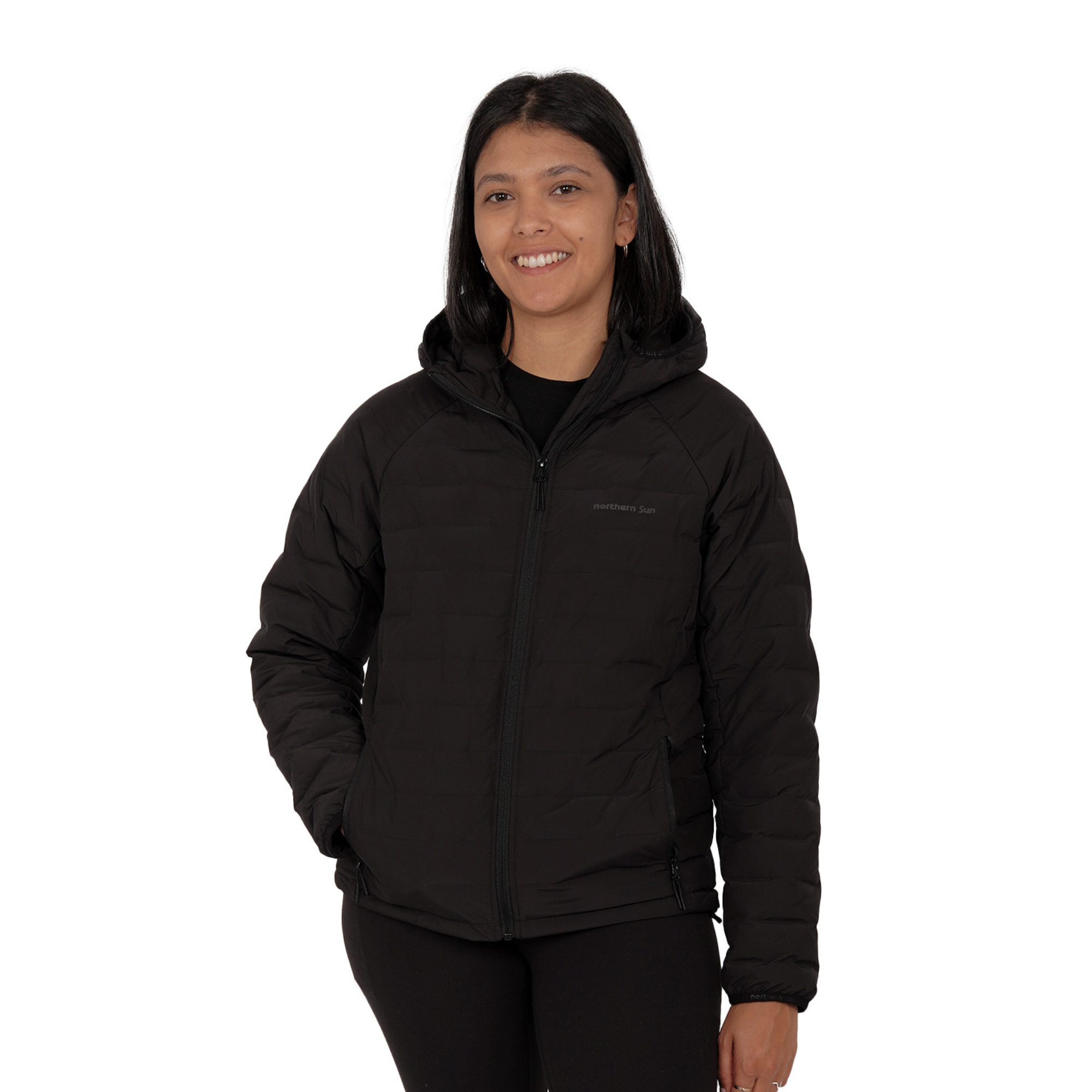 Black lightweight down jacket women's hot sale