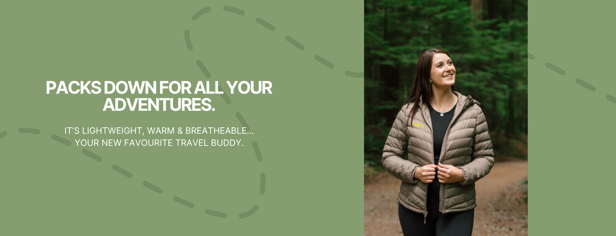 Women's Packable Down Jacket — Explore Magazine Edition