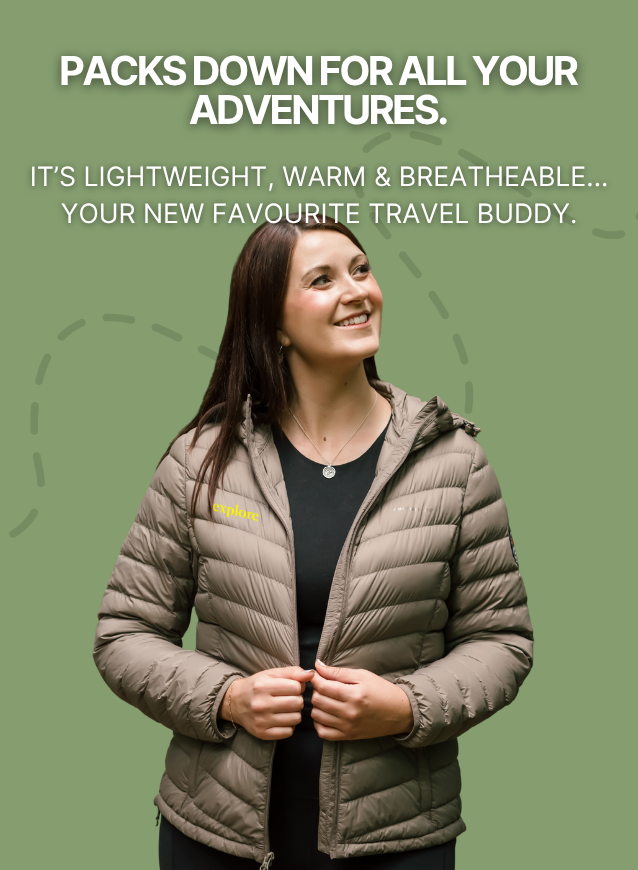 Women's Packable Down Jacket — Explore Magazine Edition